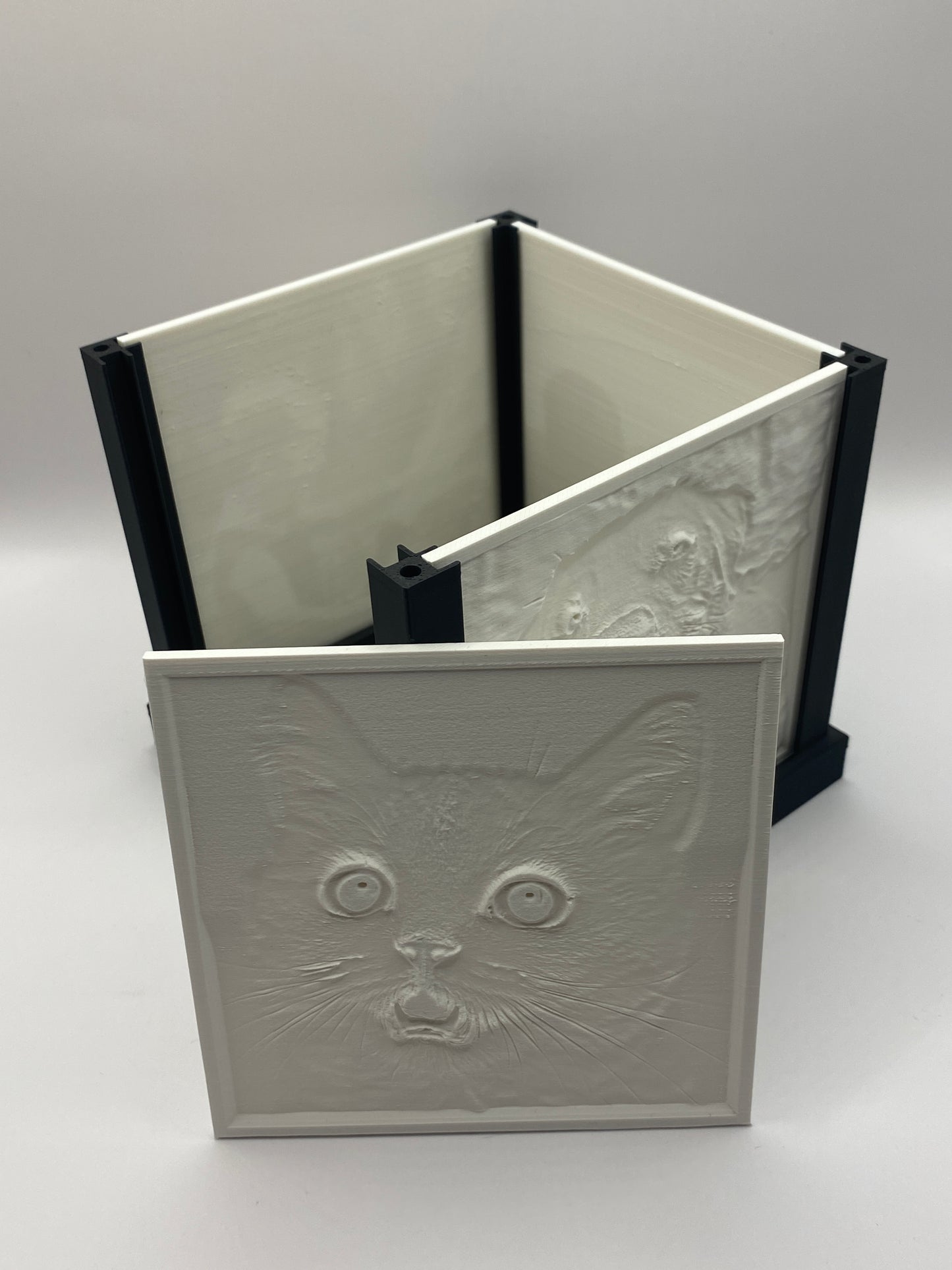 3D-Fotobox beleuchtet für bis zu 4 Fotos, batteriebetrieben, lithophane, personalisiert
