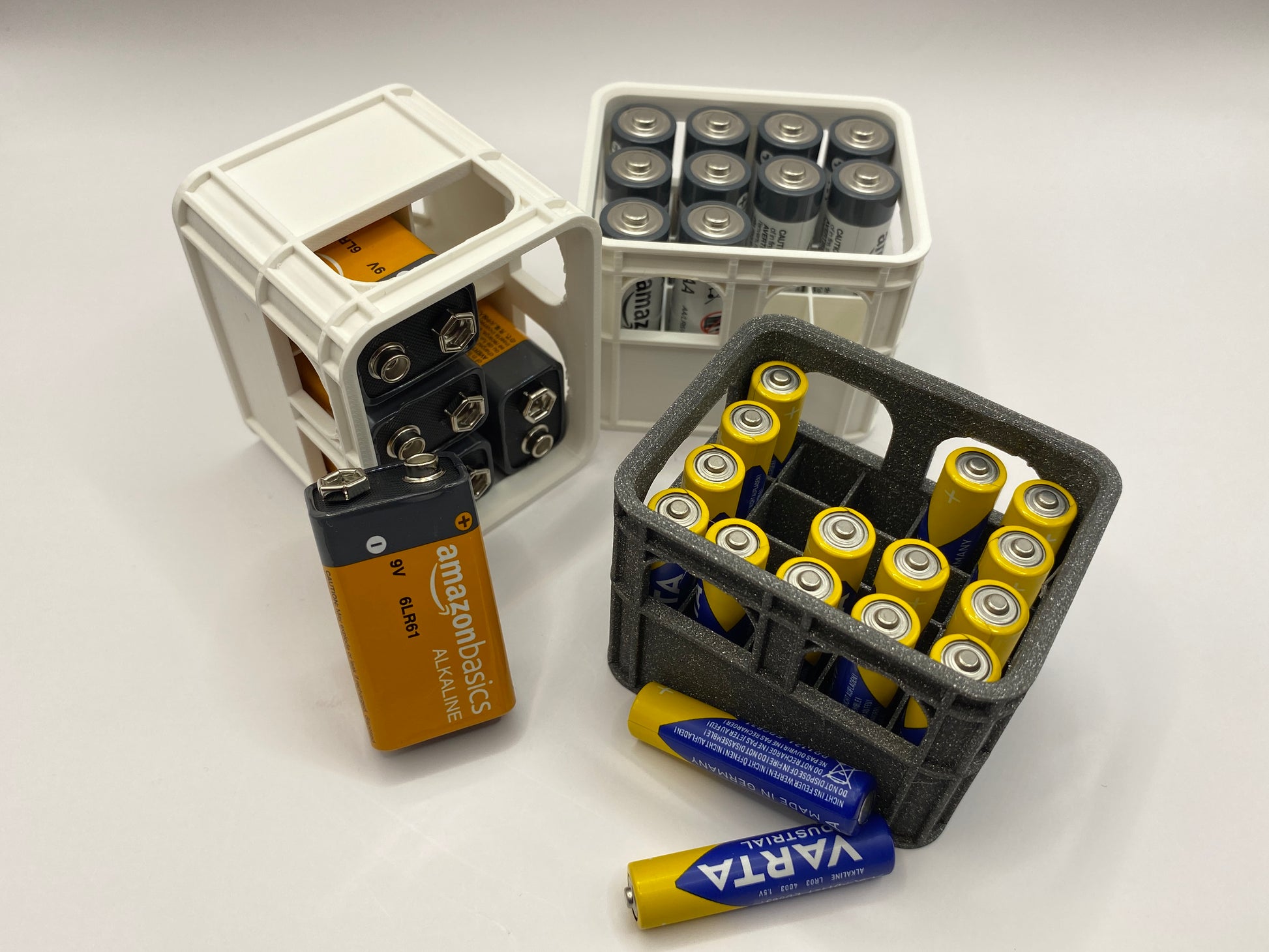 wie batterien aufbewahren Batterien/Akkus Aufbewahrung, Box, Organizer, Kiste, Getränkekiste, AA – 3DHelden
